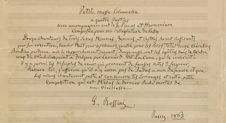 Ascolta la Petite messe solennelle di Rossini