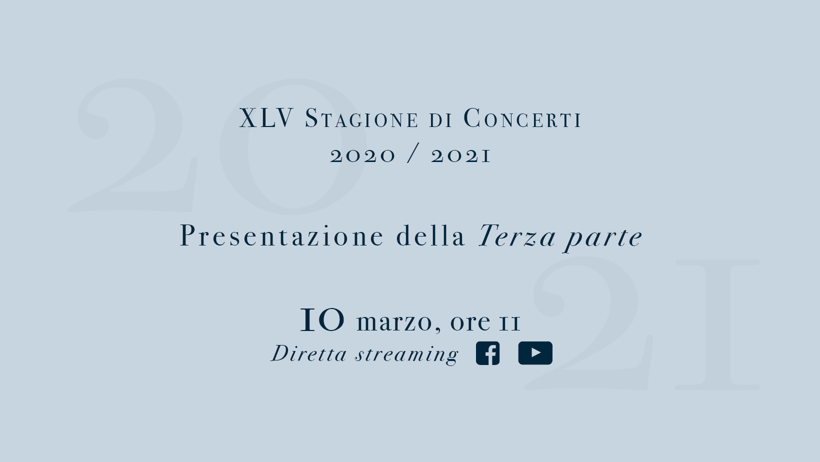 Save the date: 10 marzo Presentazione Terza Parte della stagione