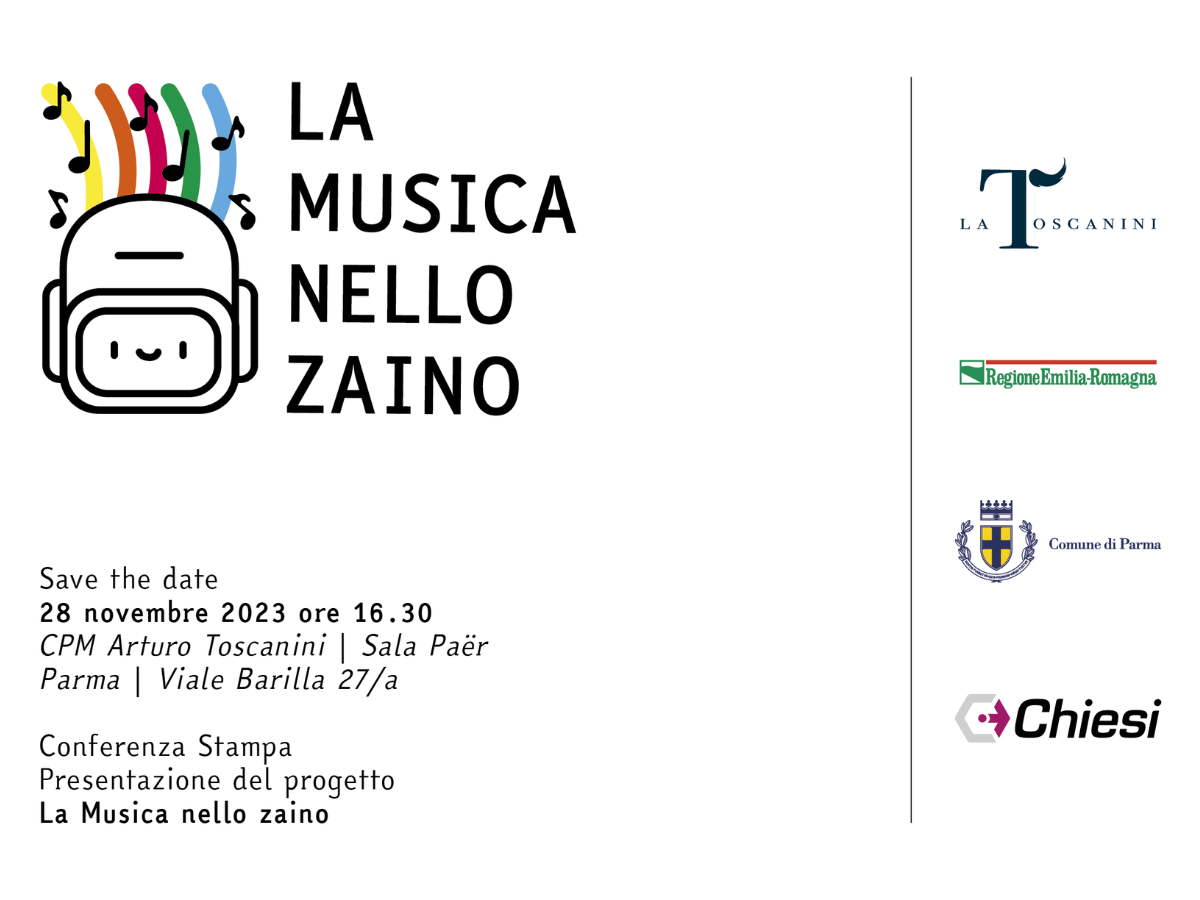 Presentato oggi il progetto La Musica nello zaino