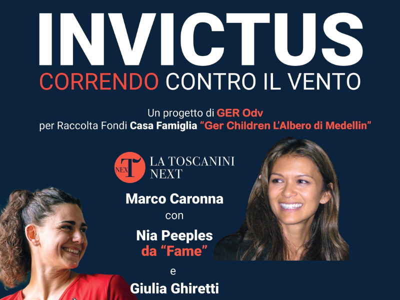 Giulia Ghiretti e Nia Peeples nello spettacolo “Invictus” accompagnate da La Toscanini Next