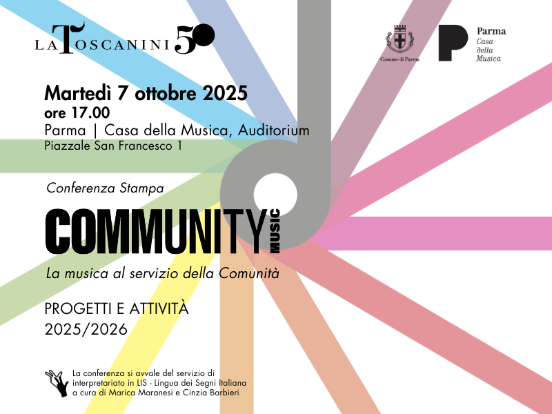 Presentazione del nuovo programma Community Music 2025/26