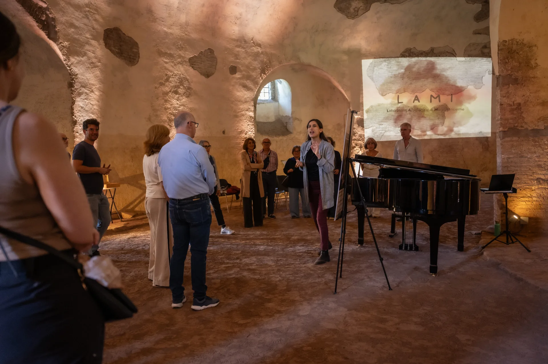 Gruppo di partecipanti al laboratorio musicale di musica d'insieme LAMI